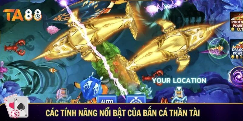 Bắn cá thần tài: Chinh phục đại dương bất tận tại TA88 Các tính năng nổi bật của bắn cá thần tài